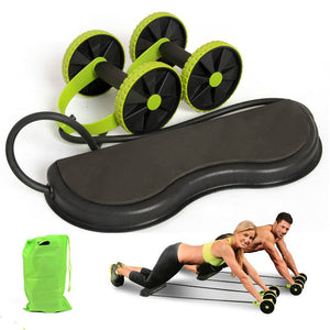 2019 New Abs Roller Wheel Abdominal Trainer Wheel Arm Waist Leg Exercise Multi-functional Fitness Equipment Exercise